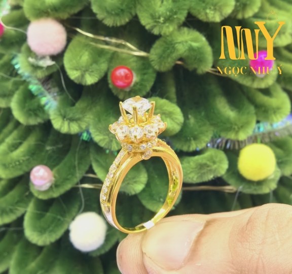 Nhẫn đài cao form xoàn 